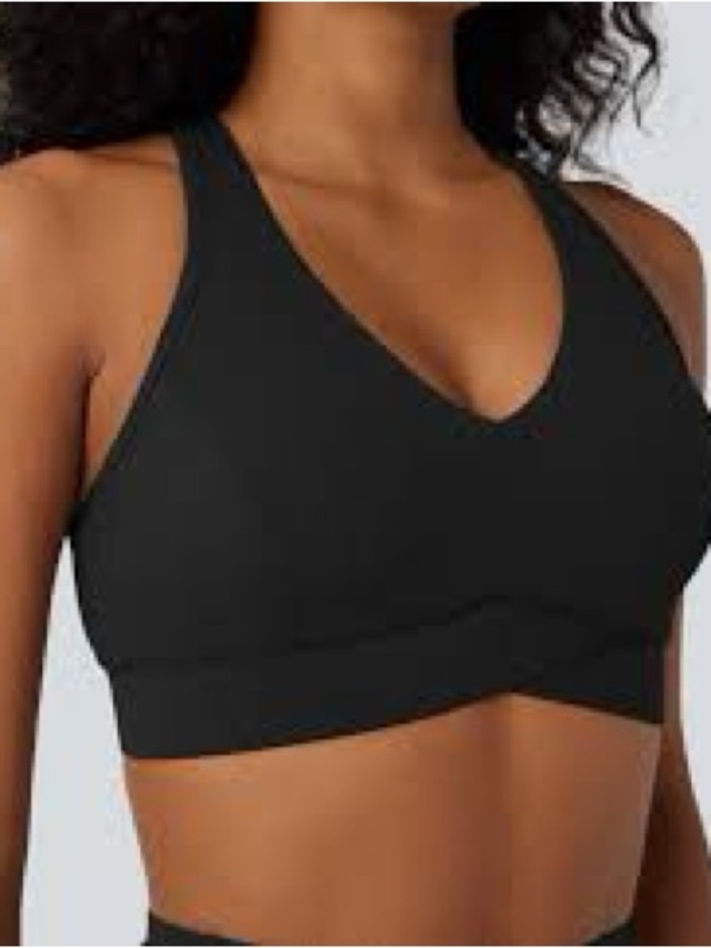 Halara Women’s Black Racerback Sports Bra - Comfort Support Sz S